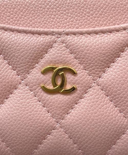 CHANEL（シャネル）CHANEL (シャネル) クラシック ジップ カードケース ピンクの古着・服飾アイテム