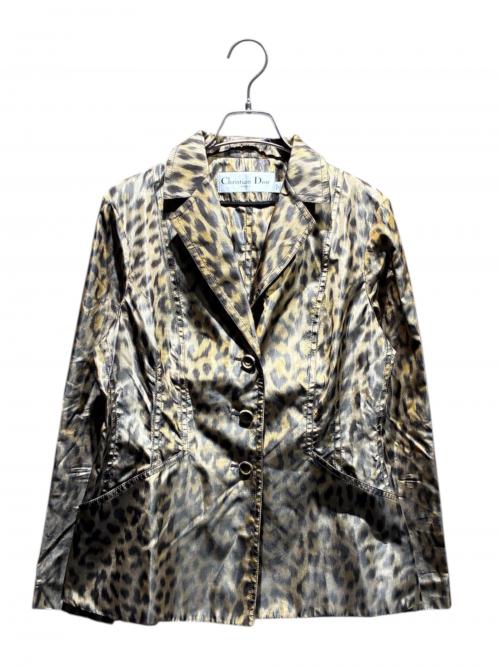Christian Dior（クリスチャン ディオール）Christian Dior (クリスチャン ディオール) レオパードジャケット ブラウン サイズ:38の古着・服飾アイテム