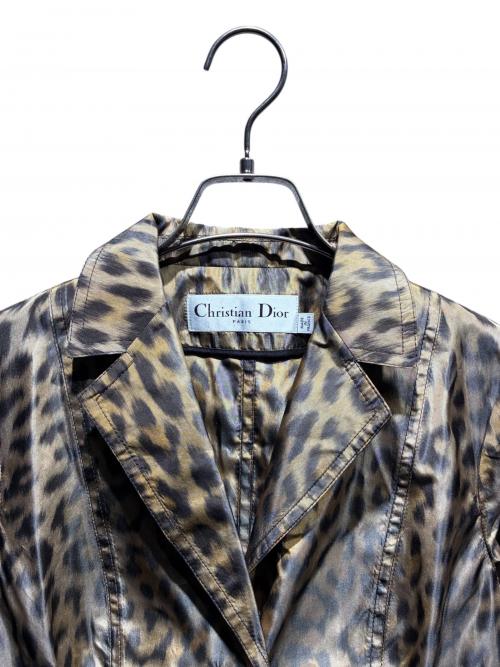 Christian Dior（クリスチャン ディオール）Christian Dior (クリスチャン ディオール) レオパードジャケット ブラウン サイズ:38の古着・服飾アイテム