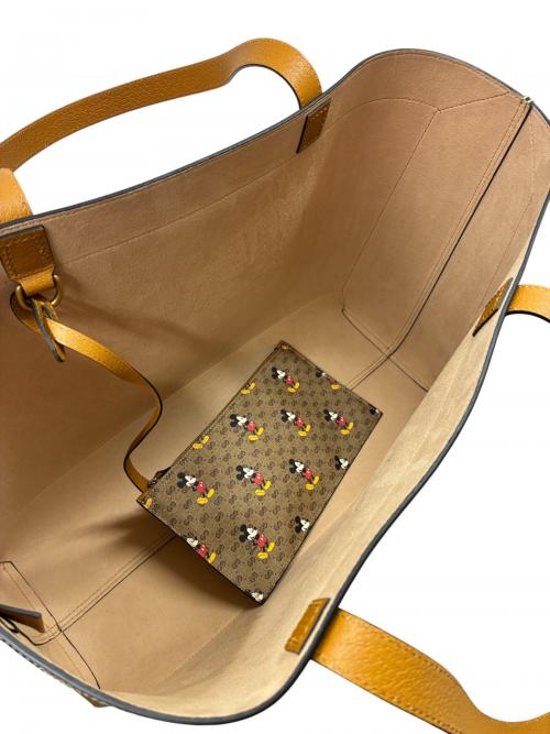 GUCCI（グッチ）GUCCI (グッチ) DISNEY (ディズニー) GGスプリームトートバッグ/ディズニー/ミッキー/バッグ/鞄 ベージュ サイズ:-の古着・服飾アイテム