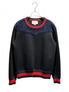 中古・古着通販】GUCCI (グッチ) シェリーラインジップパーカー グレー