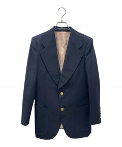 中古・古着通販】GUCCI (グッチ) レザーテーラードジャケット ブラック