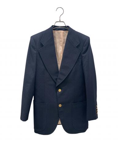 中古・古着通販】GUCCI (グッチ) 金釦テーラードジャケット ネイビー