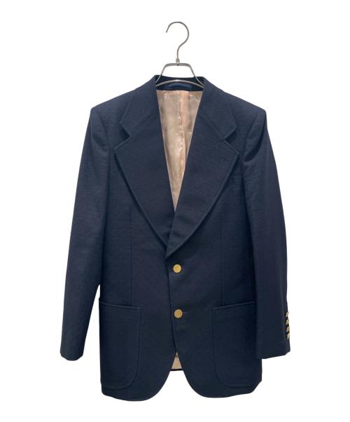 GUCCI（グッチ）GUCCI (グッチ) 金釦テーラードジャケット ネイビー サイズ:７-44Rの古着・服飾アイテム