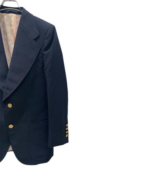 GUCCI（グッチ）GUCCI (グッチ) 金釦テーラードジャケット ネイビー サイズ:７-44Rの古着・服飾アイテム