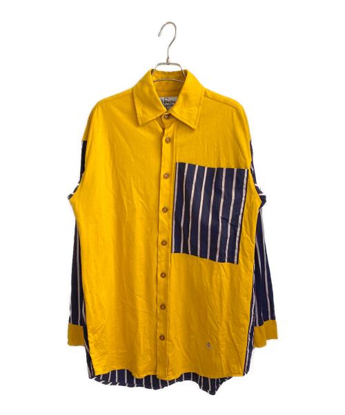 Vivienne Westwood man（ヴィヴィアン ウェストウッド マン）Vivienne Westwood man (ヴィヴィアン ウェストウッド マン) 長袖シャツ イエロー サイズ:44の古着・服飾アイテム
