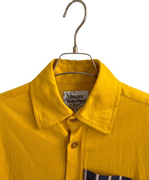 Vivienne Westwood man（ヴィヴィアン ウェストウッド マン）Vivienne Westwood man (ヴィヴィアン ウェストウッド マン) 長袖シャツ イエロー サイズ:44の古着・服飾アイテム