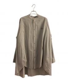 Vivienne Westwood man（ヴィヴィアン ウェストウッド マン）の古着「バンドカラーシャツ」｜オリーブ