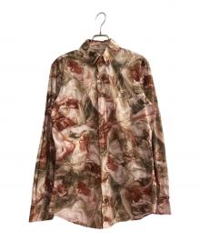 Vivienne Westwood（ヴィヴィアンウエストウッド）の古着「ブーシェ　羊飼い　絵画柄シャツ」｜ピンク