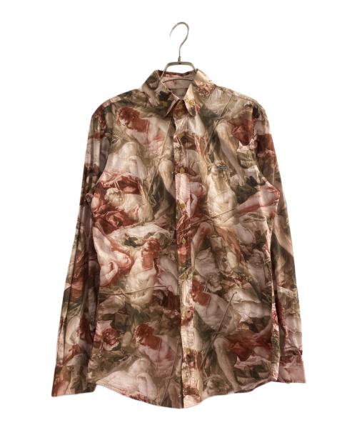 Vivienne Westwood（ヴィヴィアンウエストウッド）Vivienne Westwood (ヴィヴィアンウエストウッド) ブーシェ　羊飼い　絵画柄シャツ ピンク サイズ:46の古着・服飾アイテム