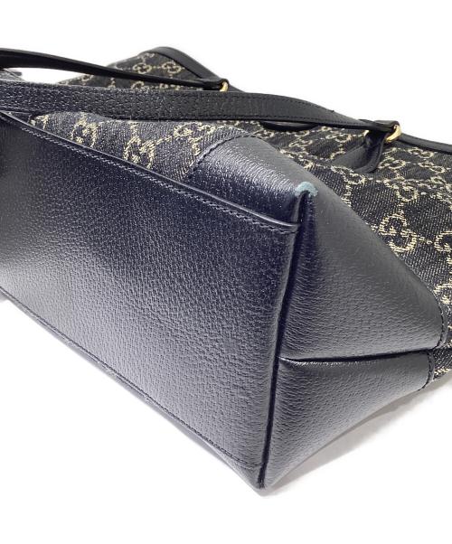 GUCCI（グッチ）GUCCI (グッチ) グッチ GGキャンバス ミディアムトート トートバッグ /デニムトートバッグ インディゴ サイズ:ミディアムの古着・服飾アイテム