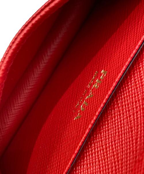 PRADA（プラダ）PRADA (プラダ) カードケース レッドの古着・服飾アイテム