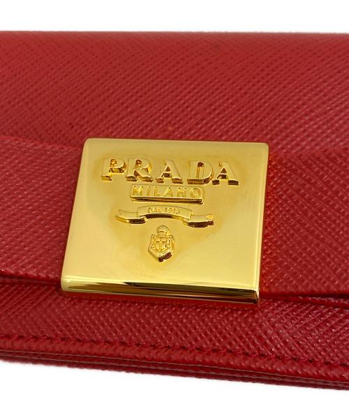 PRADA（プラダ）PRADA (プラダ) カードケース レッドの古着・服飾アイテム