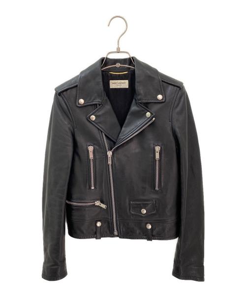 Saint Laurent Paris（サンローランパリ）Saint Laurent Paris (サンローランパリ) レザーライダースジャケット ブラック サイズ:34の古着・服飾アイテム