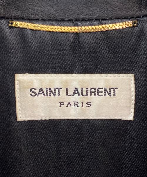 Saint Laurent Paris（サンローランパリ）Saint Laurent Paris (サンローランパリ) レザーライダースジャケット ブラック サイズ:34の古着・服飾アイテム