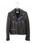 Saint Laurent Paris（サンローランパリ）の古着「レザーライダースジャケット」｜ブラック