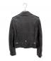 Saint Laurent Paris (サンローランパリ) レザーライダースジャケット ブラック サイズ:34：160000円
