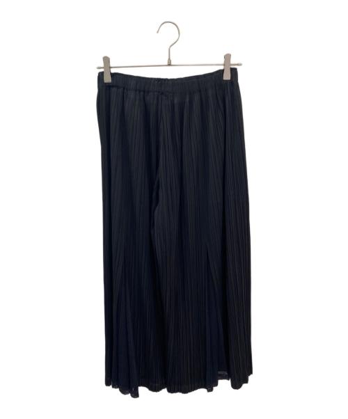 PLEATS PLEASE（プリーツプリーズ）PLEATS PLEASE (プリーツプリーズ) フレアパンツ ブラック サイズ:3の古着・服飾アイテム