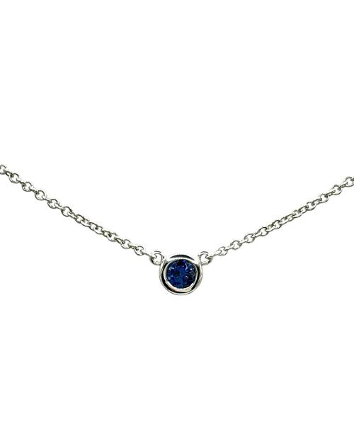 TIFFANY & Co.（ティファニー）TIFFANY & Co. (ティファニー) カラーバイザヤードサファイアペンダント サイズ:40cmの古着・服飾アイテム