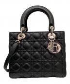 Christian Diorクリスチャン ディオール）の古着「レディディオール カナージュ2wayバッグ」｜ブラック