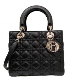 Christian Dior（クリスチャン ディオール）の古着「レディディオール カナージュ2wayバッグ」｜ブラック