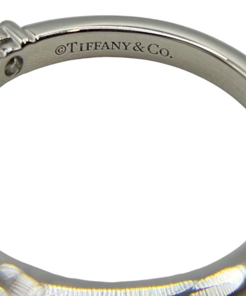 TIFFANY & Co.（ティファニー）TIFFANY & Co. (ティファニー) エンブレイスバンド ダイヤリング/ハーフエタニティ サイズ:6号の古着・服飾アイテム