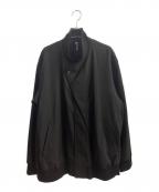 GROUND Yグラウンドワイ）の古着「gaberdine FRONT TUCK BLOUSONギャバジンフロントタックブルゾン」｜ブラック