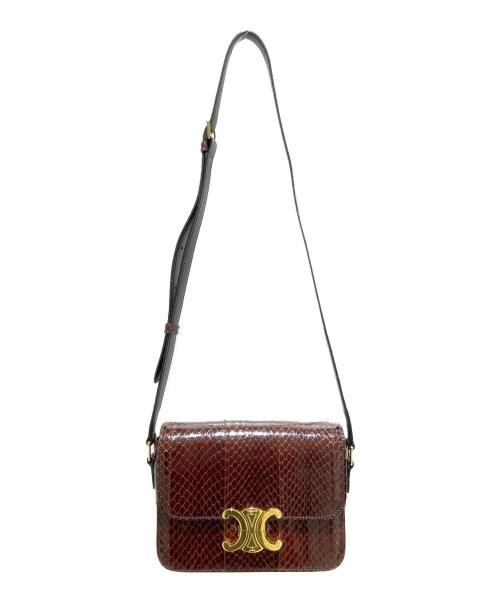 CELINE（セリーヌ）CELINE (セリーヌ) クラシック トリオンフ ブラウンの古着・服飾アイテム