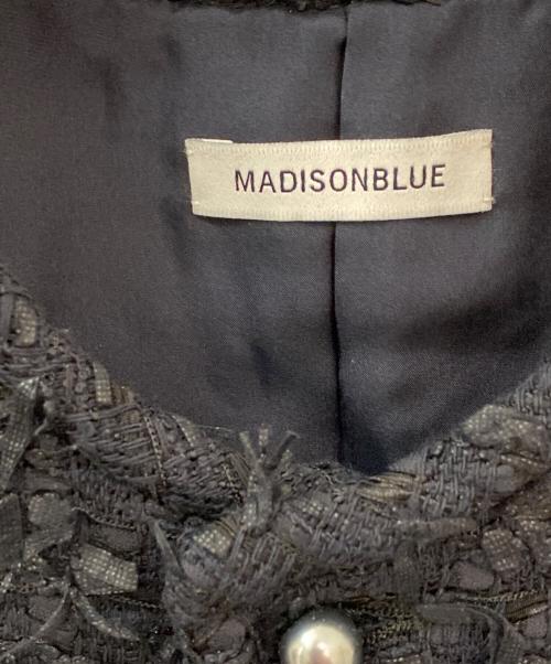 MADISON BLUE（マディソンブルー）MADISON BLUE (マディソンブルー) ツイードリボンベスト ブラック サイズ:XSの古着・服飾アイテム