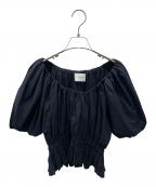 merletteマーレット）の古着「Scoop Neck Blouse/チュニック」｜ブラック