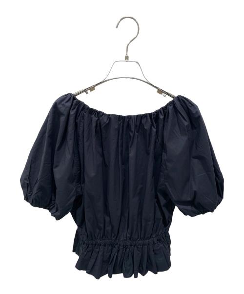 merlette（マーレット）merlette (マーレット) Scoop Neck Blouse/チュニック ブラック サイズ:Sの古着・服飾アイテム