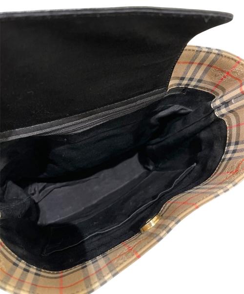 BURBERRY（バーバリー）BURBERRY (バーバリー) ノバチェックトートバッグ ブラック×ベージュの古着・服飾アイテム