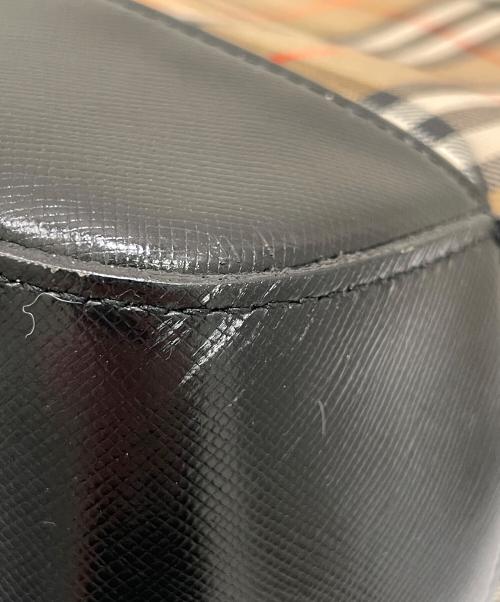 BURBERRY（バーバリー）BURBERRY (バーバリー) ノバチェックトートバッグ ブラック×ベージュの古着・服飾アイテム