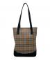 BURBERRY（バーバリー）の古着「ノバチェックトートバッグ」｜ブラック×ベージュ