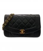 CHANELシャネル）の古着「ダイアナフラップ チェーンショルダーバッグ」｜ブラック
