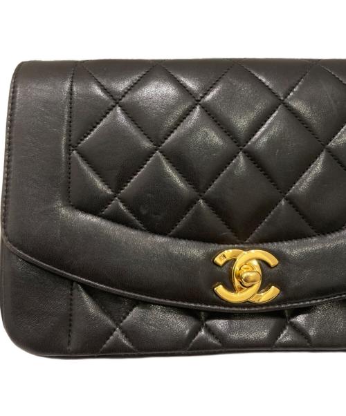 CHANEL（シャネル）CHANEL (シャネル) ダイアナフラップ チェーンショルダーバッグ ブラックの古着・服飾アイテム