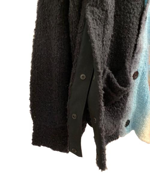 sacai（サカイ）sacai (サカイ) タイダイニットカーディガン ブラック サイズ:3の古着・服飾アイテム