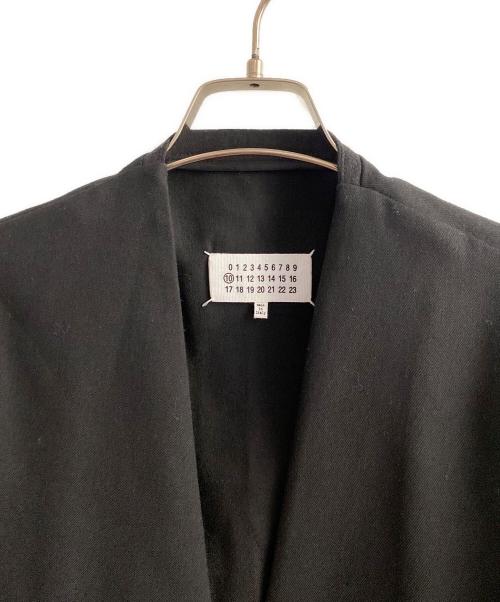 Maison Margiela（メゾンマルジェラ）Maison Margiela (メゾンマルジェラ) バージンウール ノーカラージャケット ブラック サイズ:46の古着・服飾アイテム