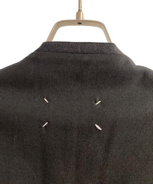 Maison Margiela（メゾンマルジェラ）Maison Margiela (メゾンマルジェラ) バージンウール ノーカラージャケット ブラック サイズ:46の古着・服飾アイテム