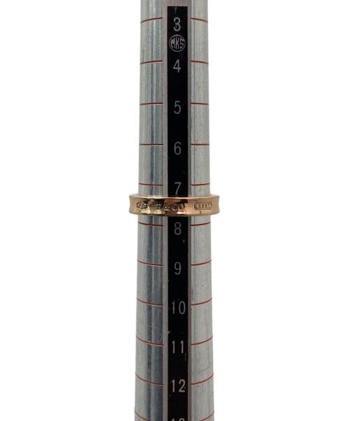 TIFFANY & Co.（ティファニー アンド コー）TIFFANY & Co. (ティファニー アンド コー) 1837　ナローリング ピンク×ゴールド サイズ:7.5号の古着・服飾アイテム