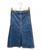 LOUIS VUITTONルイ ヴィトン）の古着「デニムスカート」｜インディゴ