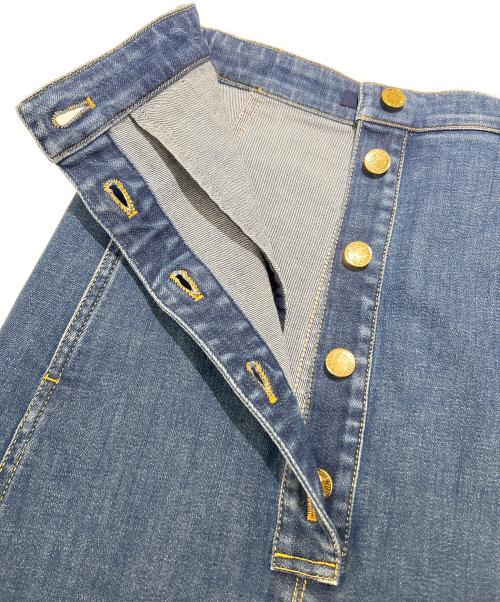 LOUIS VUITTON（ルイ ヴィトン）LOUIS VUITTON (ルイ ヴィトン) デニムスカート インディゴ サイズ:36の古着・服飾アイテム