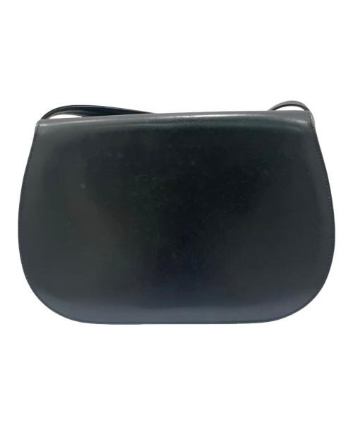 GUCCI（グッチ）GUCCI (グッチ) バンブー ターンロックレザーショルダーバッグ  ブラックの古着・服飾アイテム