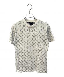 LOUIS VUITTON（ルイ ヴィトン）の古着「チェーン付モノグラムTシャツ」｜ライトグレー