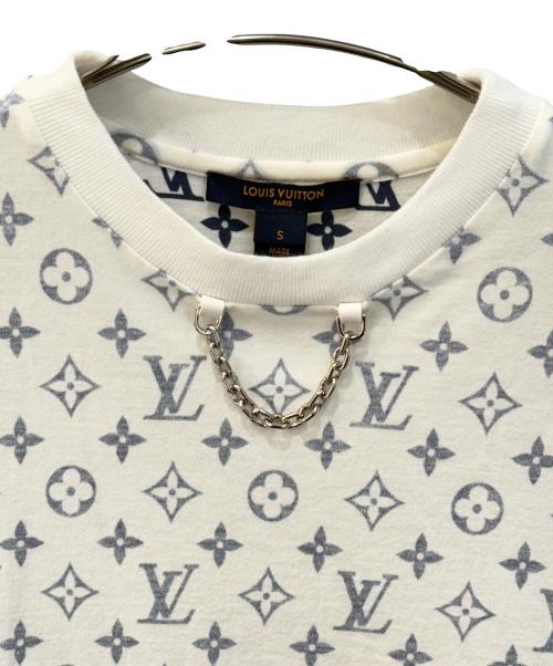 LOUIS VUITTON（ルイ ヴィトン）LOUIS VUITTON (ルイ ヴィトン) チェーン付モノグラムTシャツ ライトグレー サイズ:Sの古着・服飾アイテム