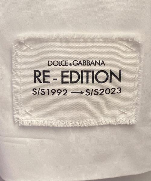 DOLCE & GABBANA（ドルチェ＆ガッバーナ）DOLCE & GABBANA (ドルチェ＆ガッバーナ) コットンチェスターコート ホワイト サイズ:50の古着・服飾アイテム