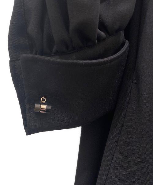 MaxMara（マックスマーラ）MaxMara (マックスマーラ) スモックパネル マキシドレス ブラック サイズ:44の古着・服飾アイテム