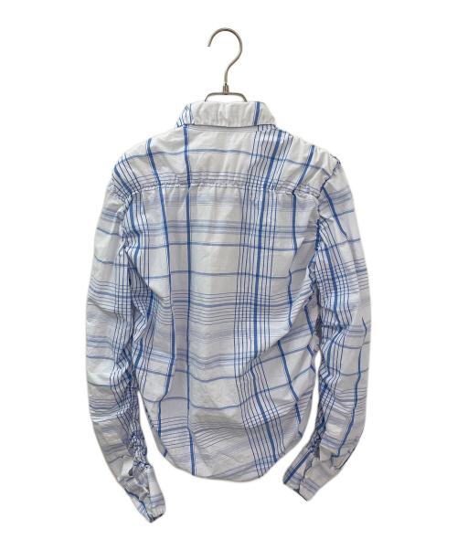 MARNI（マルニ）MARNI (マルニ) ギャザーブラウス ブルー サイズ:40の古着・服飾アイテム