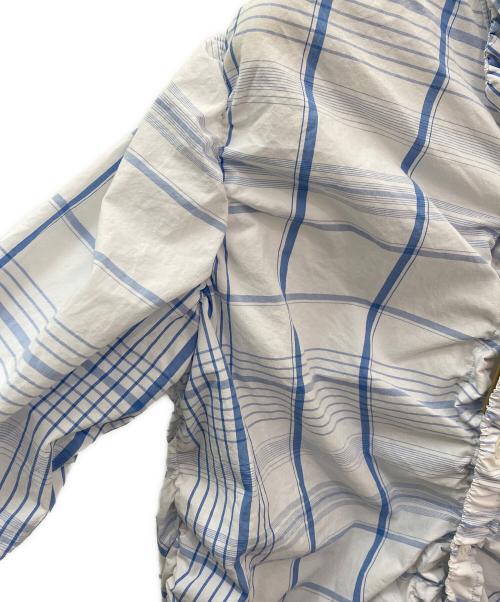 MARNI（マルニ）MARNI (マルニ) ギャザーブラウス ブルー サイズ:40の古着・服飾アイテム