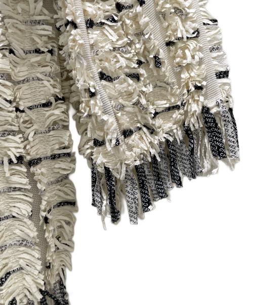 CHANEL（シャネル）CHANEL (シャネル) フリンジVネックカットソー ホワイト サイズ:36の古着・服飾アイテム